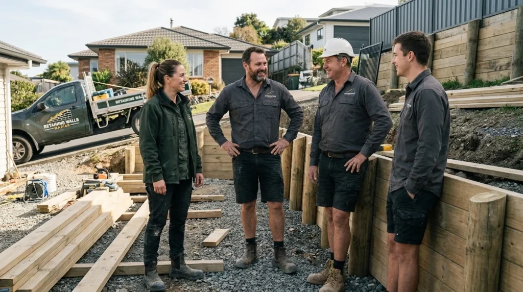 Retaining Walls Napier - Team Composite
